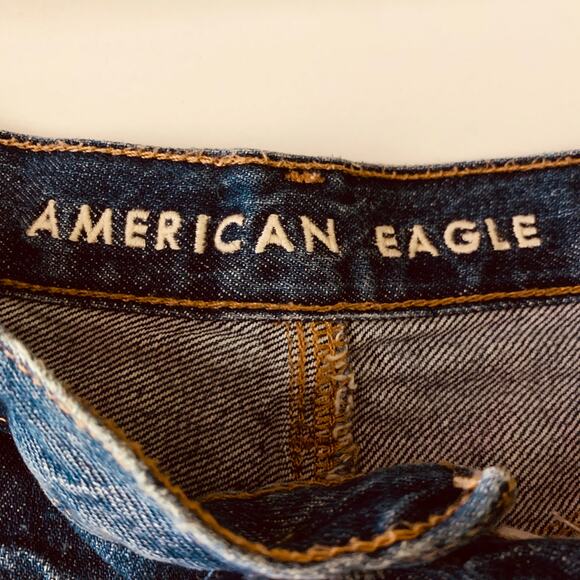 AMERICAN EAGLE Shorts 6 90's‎ Mom Zipper Fly Distressed High Rise Frayed Denim - Picture 10 of 15